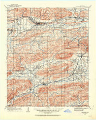 Tuskahoma Oklahoma Historical topographic map, 1:125000 scale, 30 X 30 Minute, Year 1908