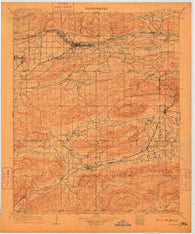 Tuskahoma Oklahoma Historical topographic map, 1:125000 scale, 30 X 30 Minute, Year 1909