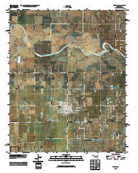 Tuttle Oklahoma Historical topographic map, 1:24000 scale, 7.5 X 7.5 Minute, Year 2009