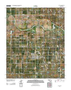 Tuttle Oklahoma Historical topographic map, 1:24000 scale, 7.5 X 7.5 Minute, Year 2012