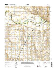 Tuttle Oklahoma Current topographic map, 1:24000 scale, 7.5 X 7.5 Minute, Year 2016
