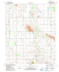 Unap Mountain Oklahoma Historical topographic map, 1:24000 scale, 7.5 X 7.5 Minute, Year 1991