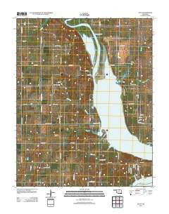 Uncas Oklahoma Historical topographic map, 1:24000 scale, 7.5 X 7.5 Minute, Year 2012