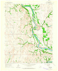 Uncas Oklahoma Historical topographic map, 1:24000 scale, 7.5 X 7.5 Minute, Year 1963