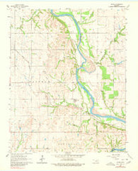 Uncas Oklahoma Historical topographic map, 1:24000 scale, 7.5 X 7.5 Minute, Year 1963