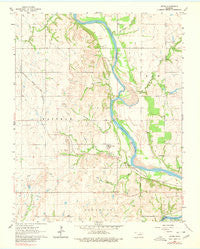 Uncas Oklahoma Historical topographic map, 1:24000 scale, 7.5 X 7.5 Minute, Year 1963