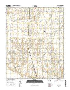 Union City Oklahoma Current topographic map, 1:24000 scale, 7.5 X 7.5 Minute, Year 2016