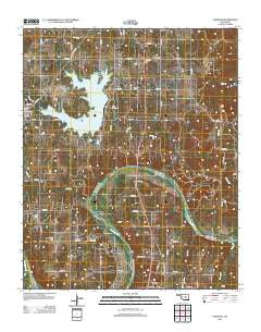 Vamoosa Oklahoma Historical topographic map, 1:24000 scale, 7.5 X 7.5 Minute, Year 2012