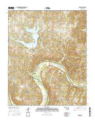 Vamoosa Oklahoma Current topographic map, 1:24000 scale, 7.5 X 7.5 Minute, Year 2016