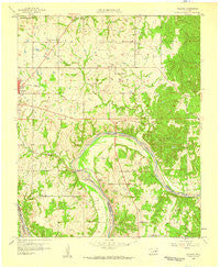 Vamoosa Oklahoma Historical topographic map, 1:24000 scale, 7.5 X 7.5 Minute, Year 1958