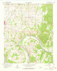 Vamoosa Oklahoma Historical topographic map, 1:24000 scale, 7.5 X 7.5 Minute, Year 1958