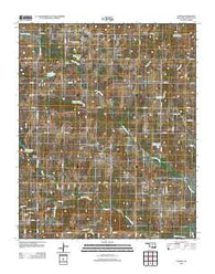 Vanoss Oklahoma Historical topographic map, 1:24000 scale, 7.5 X 7.5 Minute, Year 2012