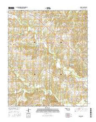 Vanoss Oklahoma Current topographic map, 1:24000 scale, 7.5 X 7.5 Minute, Year 2016