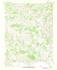 Vanoss Oklahoma Historical topographic map, 1:24000 scale, 7.5 X 7.5 Minute, Year 1967