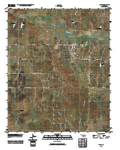 Velma Oklahoma Historical topographic map, 1:24000 scale, 7.5 X 7.5 Minute, Year 2010