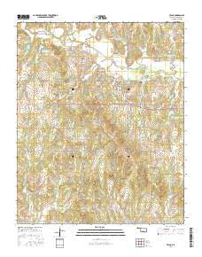 Velma Oklahoma Current topographic map, 1:24000 scale, 7.5 X 7.5 Minute, Year 2016