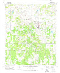 Velma Oklahoma Historical topographic map, 1:24000 scale, 7.5 X 7.5 Minute, Year 1974
