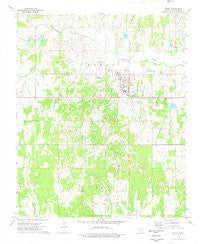 Velma Oklahoma Historical topographic map, 1:24000 scale, 7.5 X 7.5 Minute, Year 1974