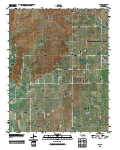 Vera Oklahoma Historical topographic map, 1:24000 scale, 7.5 X 7.5 Minute, Year 2010