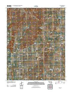 Vera Oklahoma Historical topographic map, 1:24000 scale, 7.5 X 7.5 Minute, Year 2012