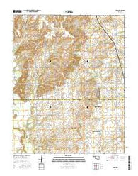 Vera Oklahoma Current topographic map, 1:24000 scale, 7.5 X 7.5 Minute, Year 2016