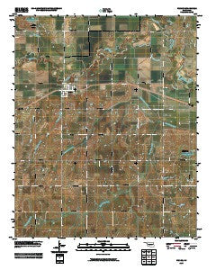 Verden Oklahoma Historical topographic map, 1:24000 scale, 7.5 X 7.5 Minute, Year 2009
