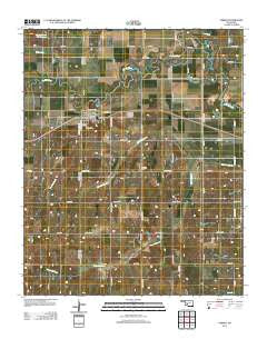 Verden Oklahoma Historical topographic map, 1:24000 scale, 7.5 X 7.5 Minute, Year 2012