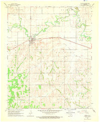 Verden Oklahoma Historical topographic map, 1:24000 scale, 7.5 X 7.5 Minute, Year 1968