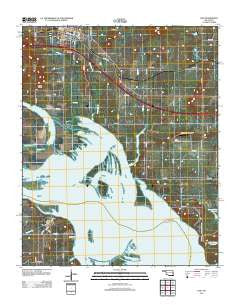 Vian Oklahoma Historical topographic map, 1:24000 scale, 7.5 X 7.5 Minute, Year 2012