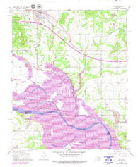 Vian Oklahoma Historical topographic map, 1:24000 scale, 7.5 X 7.5 Minute, Year 1967