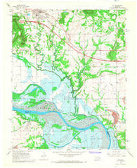 Vian Oklahoma Historical topographic map, 1:24000 scale, 7.5 X 7.5 Minute, Year 1967