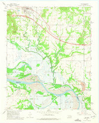 Vian Oklahoma Historical topographic map, 1:24000 scale, 7.5 X 7.5 Minute, Year 1967