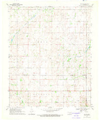 Vici NW Oklahoma Historical topographic map, 1:24000 scale, 7.5 X 7.5 Minute, Year 1969