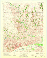 Vici SW Oklahoma Historical topographic map, 1:24000 scale, 7.5 X 7.5 Minute, Year 1970