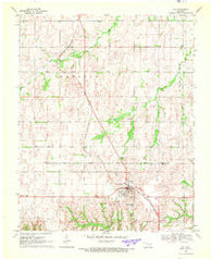 Vici Oklahoma Historical topographic map, 1:24000 scale, 7.5 X 7.5 Minute, Year 1969