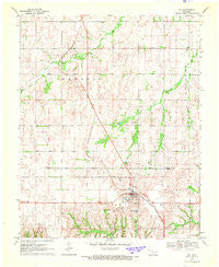 Vici Oklahoma Historical topographic map, 1:24000 scale, 7.5 X 7.5 Minute, Year 1969