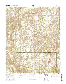 Vici NW Oklahoma Current topographic map, 1:24000 scale, 7.5 X 7.5 Minute, Year 2016