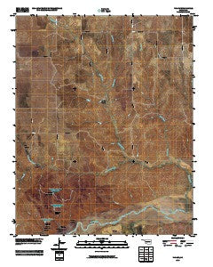 Vici SW Oklahoma Historical topographic map, 1:24000 scale, 7.5 X 7.5 Minute, Year 2010