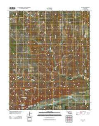 Vici SW Oklahoma Historical topographic map, 1:24000 scale, 7.5 X 7.5 Minute, Year 2012