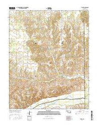 Vici SW Oklahoma Current topographic map, 1:24000 scale, 7.5 X 7.5 Minute, Year 2016