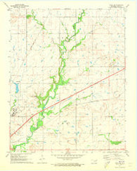 Vinita NE Oklahoma Historical topographic map, 1:24000 scale, 7.5 X 7.5 Minute, Year 1971