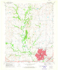 Vinita Oklahoma Historical topographic map, 1:24000 scale, 7.5 X 7.5 Minute, Year 1971