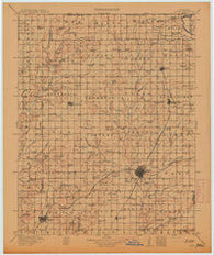 Vinita Oklahoma Historical topographic map, 1:125000 scale, 30 X 30 Minute, Year 1913