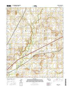 Vinita NE Oklahoma Current topographic map, 1:24000 scale, 7.5 X 7.5 Minute, Year 2016