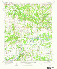 Wade Oklahoma Historical topographic map, 1:62500 scale, 15 X 15 Minute, Year 1957