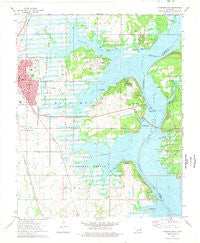 Wagoner East Oklahoma Historical topographic map, 1:24000 scale, 7.5 X 7.5 Minute, Year 1974