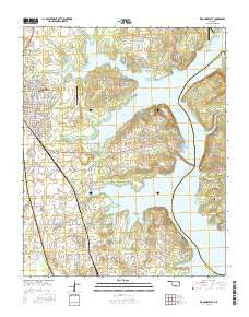 Wagoner East Oklahoma Current topographic map, 1:24000 scale, 7.5 X 7.5 Minute, Year 2016