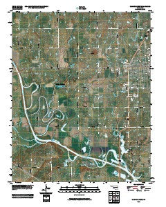 Wagoner West Oklahoma Historical topographic map, 1:24000 scale, 7.5 X 7.5 Minute, Year 2010