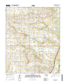 Wainwright Oklahoma Current topographic map, 1:24000 scale, 7.5 X 7.5 Minute, Year 2016
