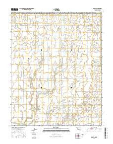 Wakita Oklahoma Current topographic map, 1:24000 scale, 7.5 X 7.5 Minute, Year 2016